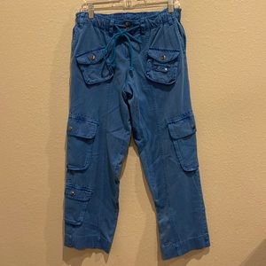 Free People Tahiti cargo pants, blue, XS